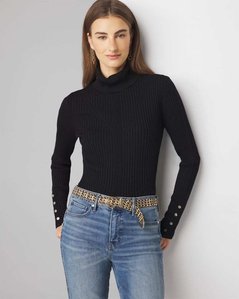 White house black market turtleneck top
